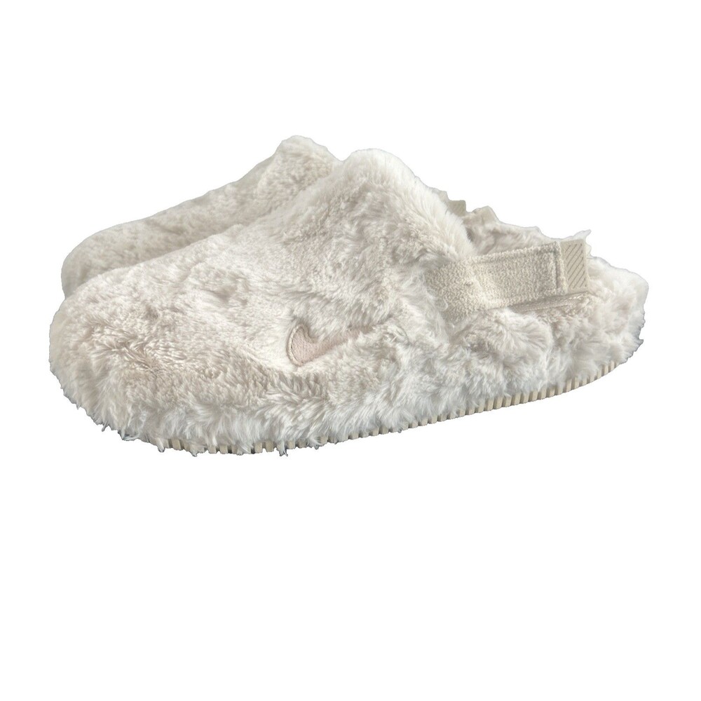 Nike Calm Mule  SE NA 'Sanddrift Color Fur' Beige  Women's Sz 9 NEW FZ3119-100
